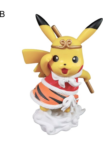 Heykelcik Sevimli Yaratıcı Taban Tasarım Pokemon Anime Pikachu Sun Wukong Heykelcik Dekorasyon Için (Yurt Dışından) fiyatları