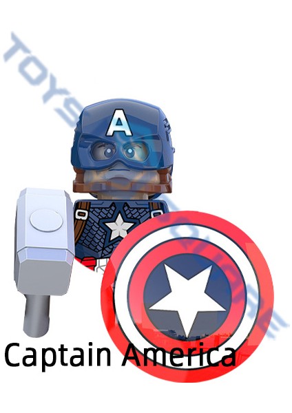 Kaptan Amerika Modeli Yapı Taşları Moc Tuğla Seti Çocuklar Için Hediyeler Oyuncaklar (Yurt Dışından) fırsatları