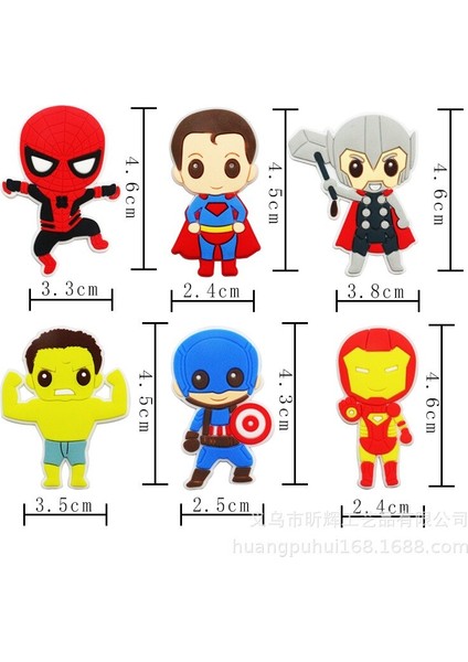 10 Adet Marvel Anime Figürü Kawaii Örümcek Adam Thor Yeniden Kullanılabilir Saman Doğum Günü Cadılar Bayramı Noel Partisi Dekoru Tatil Hediye Parti Malzemeleri (Yurt Dışından)