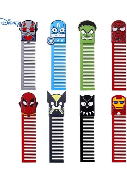 Disney Marvel Avengers Karakterler Örümcek Adam Demir Adam Hulk Kaptan Amerika Yaratıcılık Tarak Aksiyon Oyuncak Figürü Aksesuarları Çocuk Hediye (Yurt Dışından)