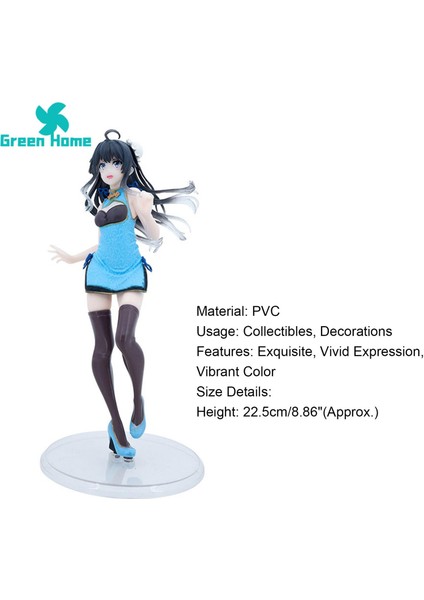 Yeşil Ev Anime Figürü Katı Cheongsam Yukino Heykeli Modeli Aksiyon Figürü (Yurt Dışından) modelleri