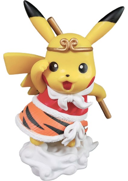 Heykelcik Sevimli Yaratıcı Taban Tasarım Pokemon Anime Pikachu Sun Wukong Heykelcik Dekorasyon Için (Yurt Dışından) modelleri