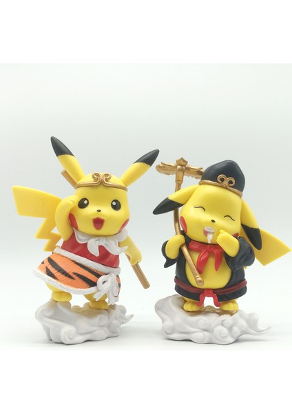 Heykelcik Sevimli Yaratıcı Taban Tasarım Pokemon Anime Pikachu Sun Wukong Heykelcik Dekorasyon Için (Yurt Dışından) fırsatları