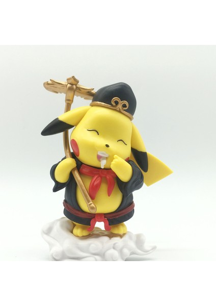 Heykelcik Sevimli Yaratıcı Taban Tasarım Pokemon Anime Pikachu Sun Wukong Heykelcik Dekorasyon Için (Yurt Dışından) indirimleri