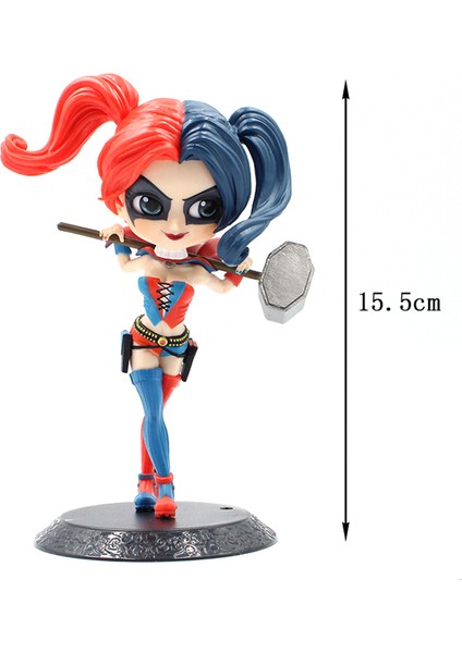 Karikatür Çekiç Harley Quinn Aksiyon Figürü Anime Modeli Bebek Heykelcik Kek Dekor (Yurt Dışından) modelleri