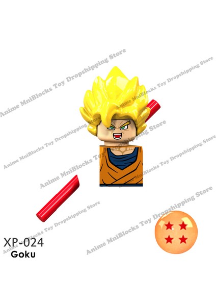 XP021-026 Tek Satış Dragon Ball Z Yapı Taşları Mini Anime Goku Aksiyon Oyuncak Figürü Birleştirin Tuğla Oyuncaklar Çocuk Hediyeler Için (Yurt Dışından)