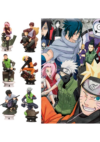 6 Adet/takım Model Oyuncaklar Japon Anime Dekoratif Sevimli Karikatür Naruto Sasuke Serisi Anime Figürleri Çocuk Hediye (Yurt Dışından) fiyatları