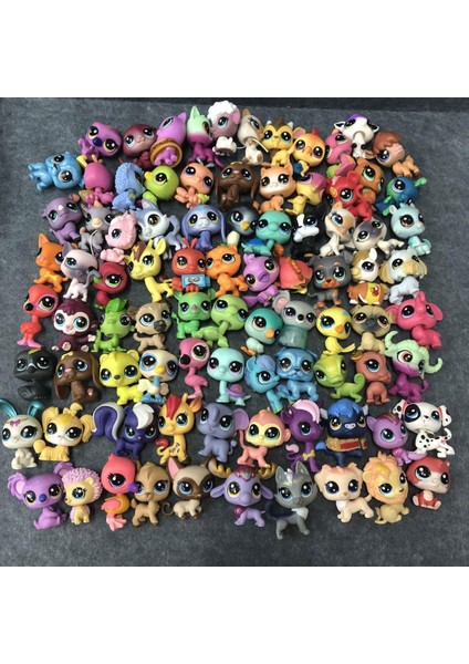 Lot Littlest Pet Bebek Mağazası Lps Sevimli Kısa Saç Kediler Geyik Kaplumbağa Ayı Maymun Yunus Spaniel Köpekler Kaplumbağa Şekil Oyuncak Hediye (Yurt Dışından)