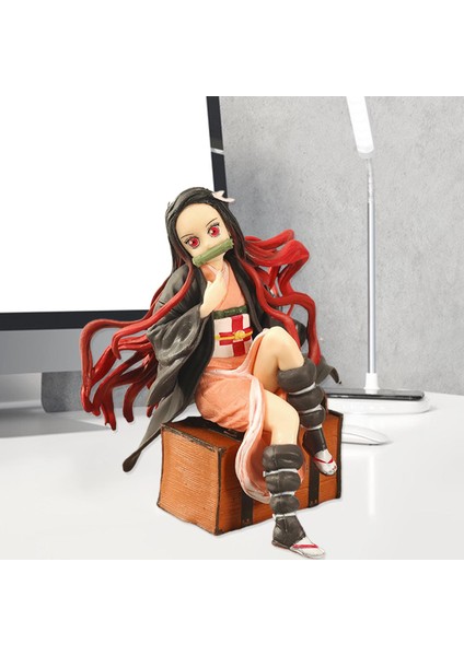 Koleksiyon Model Bebek Canlı Anime Demon Slayer Sevimli Tanjirou Nezuko Pvc Şekil Oyuncak (Yurt Dışından)