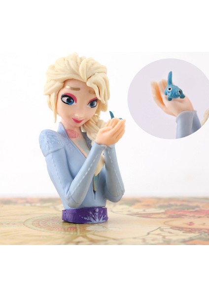 Anime Figürü Heykelcik Karikatür Anime Elsa Prenses Figürü Süsler (Yurt Dışından)