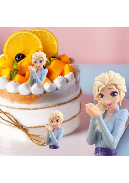 Anime Figürü Heykelcik Karikatür Anime Elsa Prenses Figürü Süsler (Yurt Dışından)