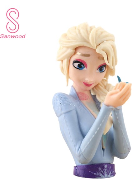 Anime Figürü Heykelcik Karikatür Anime Elsa Prenses Figürü Süsler (Yurt Dışından)