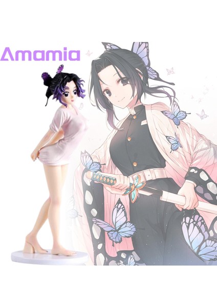 Amamia Demon Slayer Şekil Yaratıcı Kochou Shinobu Şekil Japonya Anime Aksiyon Modeli (Yurt Dışından) indirimleri