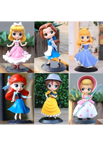 Versiyonu Prenses Kar Beyaz Elsa Anna Rapunzel Yasemin Sofya Ariel Mulan Pvc Aksiyon Figürleri Oyuncaklar Kek Modeli Bebekler (Yurt Dışından) fiyatları