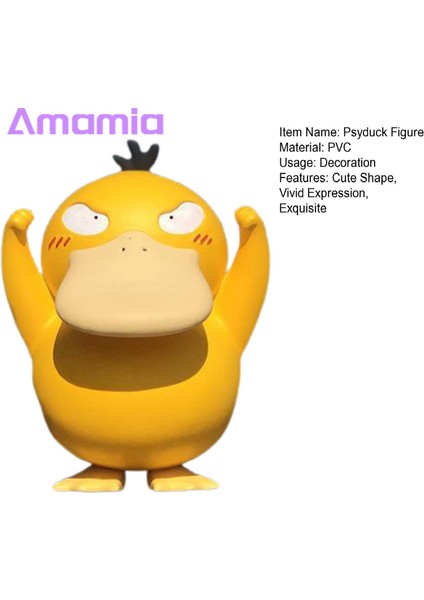 Amamia Pokemons Şekil Güzel Ördek Şekil Pokemons Doll Model Oyuncak (Yurt Dışından)