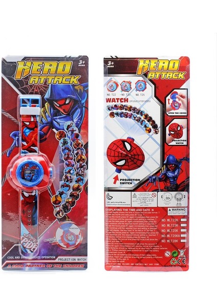 2021 Çocuk Elektronik Oyuncaklar Marvel Örümcek Adam Kaptan Amerika LED Dijital Projeksiyon Izle 20 Görüntüler Çocuklar Kız Erkek Hediye (Yurt Dışından) indirimleri