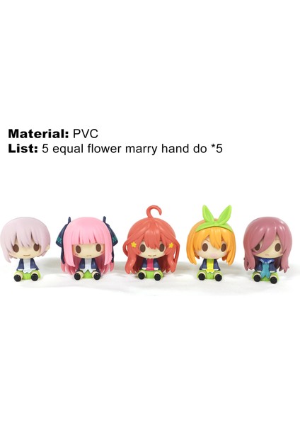 5 Adet Şekilli Kalıp Çocuklar Için Quintessential Quintuplets Aksiyon Mini Pvc Emülasyon Minyatür Ekran Kalıp (Yurt Dışından) modelleri