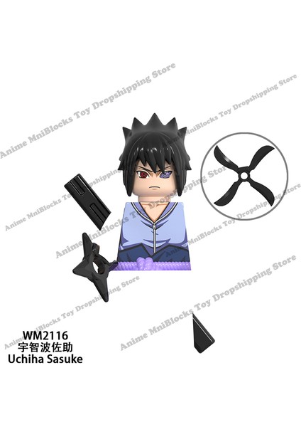 WM6109 Naruto Blokları Anime Sasuke Kakashi Madara Zetsu Might Guy Rock Lee Mini Aksiyon Oyuncak Figürler Birleştirin Tuğla Oyuncaklar Çocuk Hediyeler (Yurt Dışından)