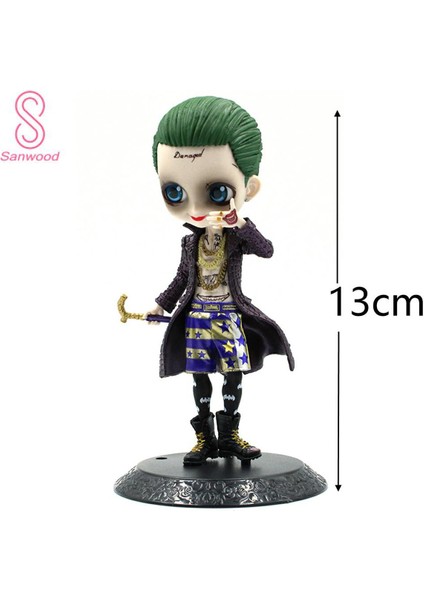 Bir Adet 13 cm Tahsil Intihar Kadro Joker Anime Aksiyon Figürü Mini Model Heykelcik Dekor (Yurt Dışından)
