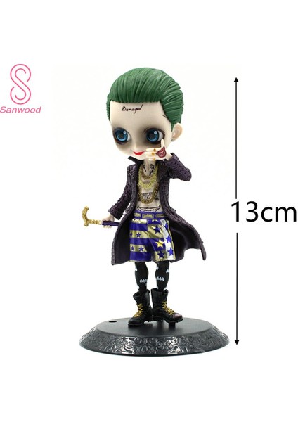 Bir Adet 13 cm Tahsil Intihar Kadro Joker Anime Aksiyon Figürü Mini Model Heykelcik Dekor (Yurt Dışından)