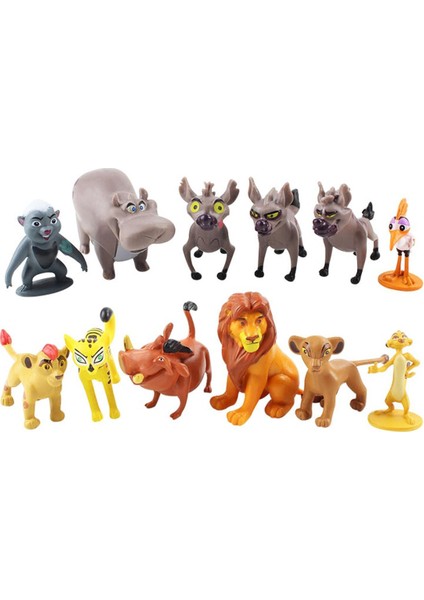 12 Adet/takım Karikatür Aslan Koruyucu Kral Figürleri Kion Simba Bunga Beshte Fuli Ono Pvc Aksiyon Figürü Oyuncakları Çocuklar Için Hediye (Yurt Dışından)