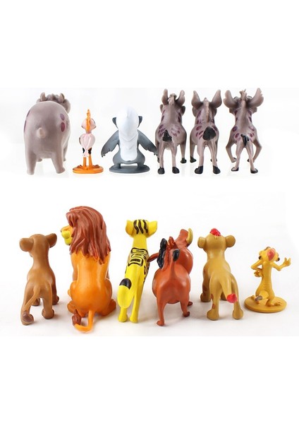 12 Adet/takım Karikatür Aslan Koruyucu Kral Figürleri Kion Simba Bunga Beshte Fuli Ono Pvc Aksiyon Figürü Oyuncakları Çocuklar Için Hediye (Yurt Dışından)