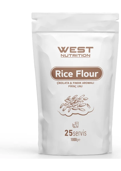 West Nutrition West Nutritionpirinç Unu Rice Flour 1000 gr 25 Servis Fındık&çikolata