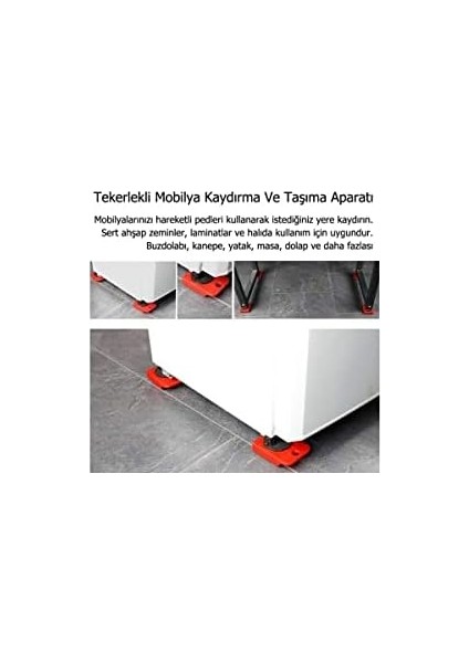 Tekerlekli Mobilya Taşıma Kaydırma Krikolu Beyaz Eşya Taşıma Aparatı modelleri