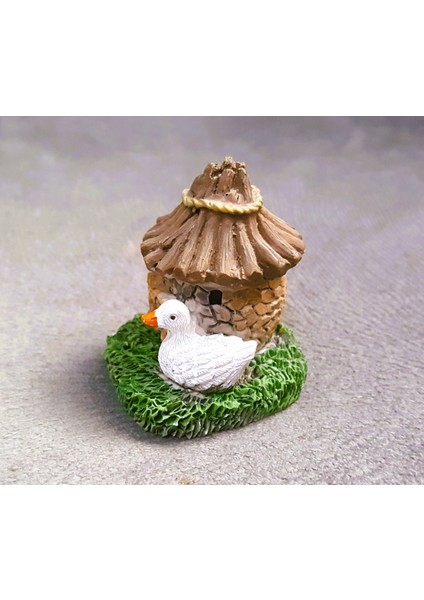 Ördek ve Samanlı Taş Ev Silikon Kalıp K-1168