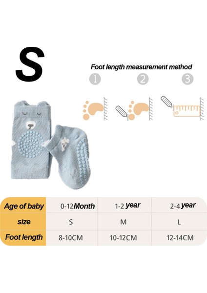 Bebek Düşme Önleyici Dizlik - S Beden (0-1 Yaş Için Uygundur) - Mavi (Yurt Dışından)