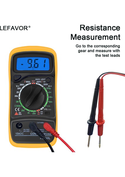 XL80L L Dijil Mulimr LCD Rk Işık Şınilir C/dc Mprmr Volmr Ohm Grilim Mr Mulimro (Yurt Dışından)