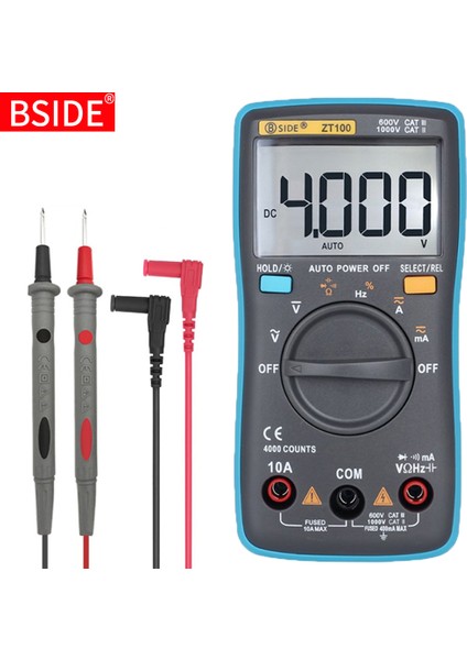 Dijil Mulimr Z100 4000 Yım Dc/c Grilim Kım Kpi Hz Diyo Ohm Mprmr Volmr Rk Işık (Yurt Dışından)