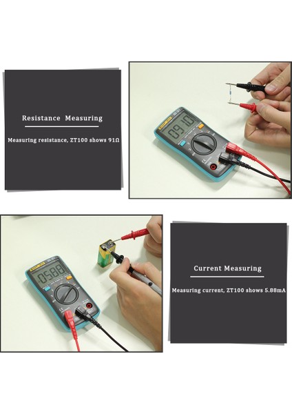 Dijil Mulimr Z100 4000 Yım Dc/c Grilim Kım Kpi Hz Diyo Ohm Mprmr Volmr Rk Işık (Yurt Dışından)