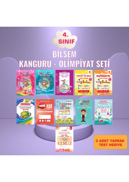 4. Sınıf Bilsem - Kanguru - Olimpiyat Sınavı Seti