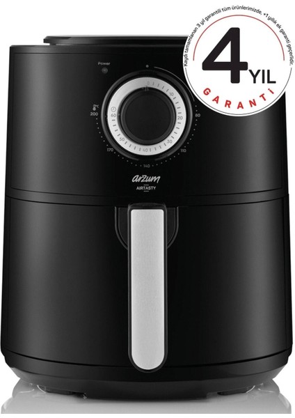 AR2062-G Airtasty Airfryer 4 Litre Sıcak Hava Fritözü - Gümüş Garantili