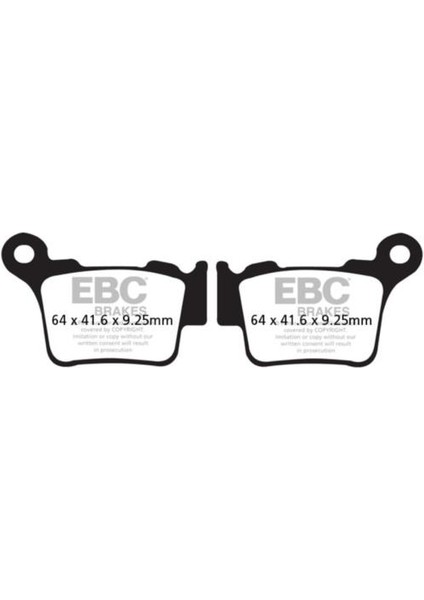 FA368TT 2007-2023 Ktm 450 Sxf Uyumlu Arka Fren Balatası Karbon Balata