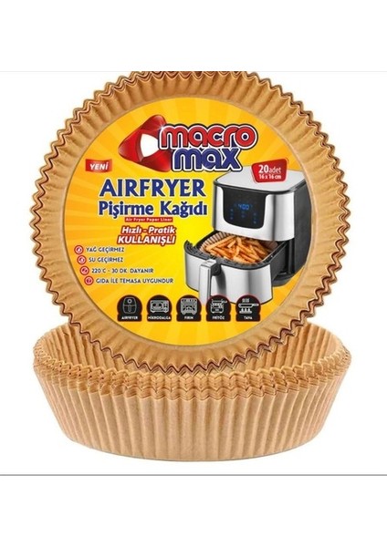 Airfryer Pişirme Kağıdı 20 Adet