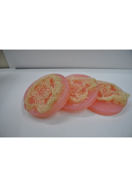 %100 Doğal El Yapımı Kabak Lifli Gül Sabunu 135 gr