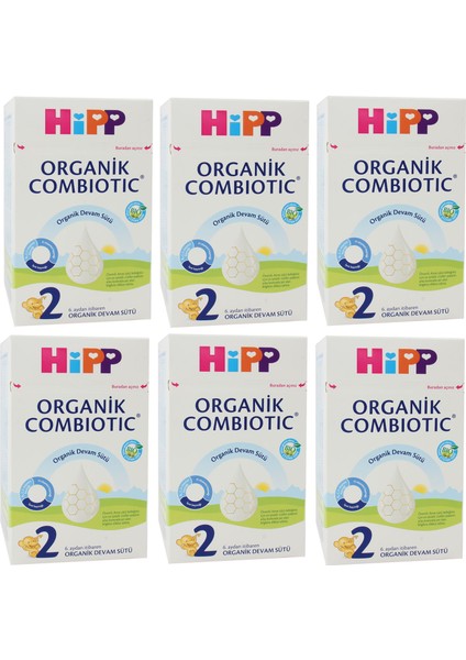 2 Organik Combiotic Devam Sütü 800 gr 6 ADET