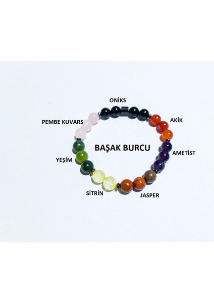 Başak Burcu Doğal Taş Bileklik