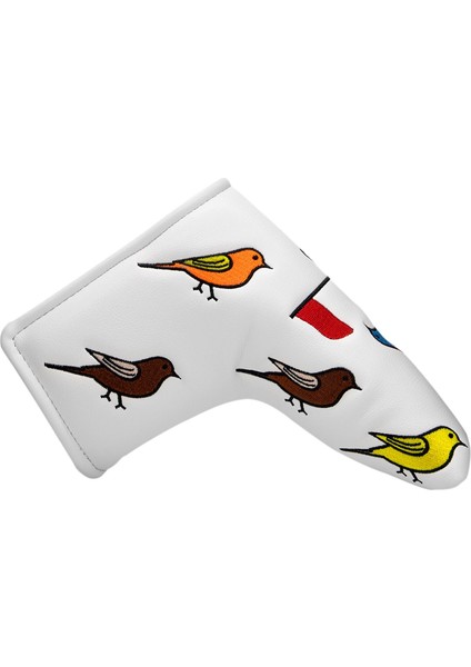 Pu Golf Atıcı Baş Örtüsü Golf Kulübü Başlık Örtüleri Açık 13CM * 17CM Beyaz (Yurt Dışından)