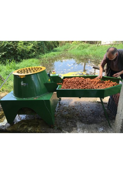 180ED Devir Ayarlı Sehpalı Ceviz Soyma Makinesi 190 Litre (110-130 Kg)