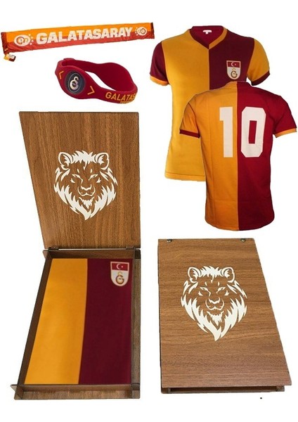 Metin Oktay Forması Atkı+Bileklik Ahşap Kutu Hediyeli