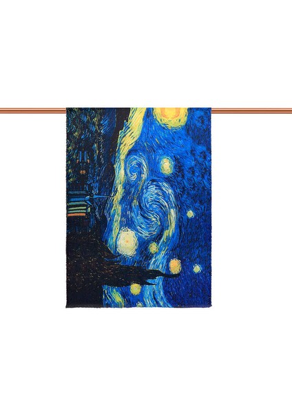 Saks Yıldızlı Geceler Desen Kışlık Şal modelleri