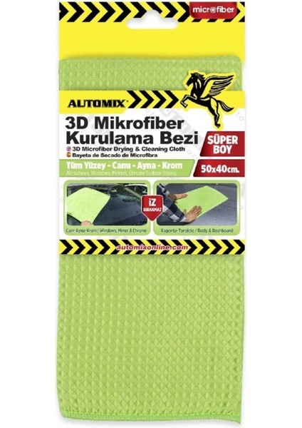 Mikrofiber 3D Kurulama Bezi 50X40 cm 44826