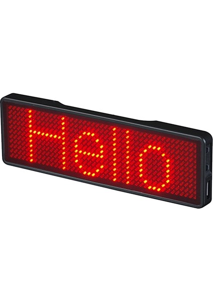 Bluetooth LED Yaka Kartı Şarj Edilebilir Işık Burcu Dıy Programlanabilir Kaydırma Mesaj Panosu Ekran Led, Tip 2 (Yurt Dışından)