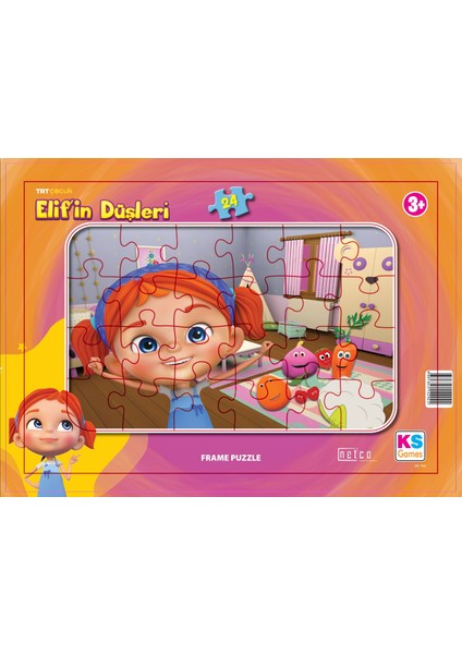 KS Games Elif'in Düşleri 24 Parça Frame Puzzle ED704-1