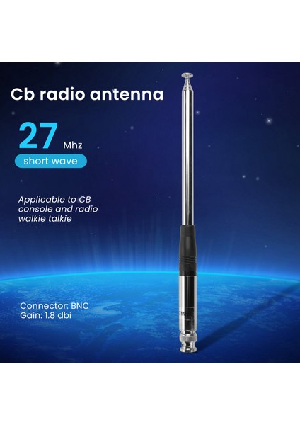 Bnc Konnektörlü Cb El/taşınabilir Radyo Için 27MHZ Anten 9 Inç Ila 51 Inç Teleskopik/çubuk Ht Antenleri (Yurt Dışından) fırsatları