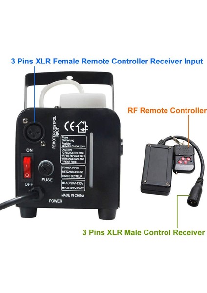 Taşınabilir 3 Pins Xlr Kablosuz Uzaktan Kumanda Alıcısı Duman Sis Makinesi Dj Sahne Kontrol Reseptör Sisleme 400 W 900 (Yurt Dışından) fiyatları