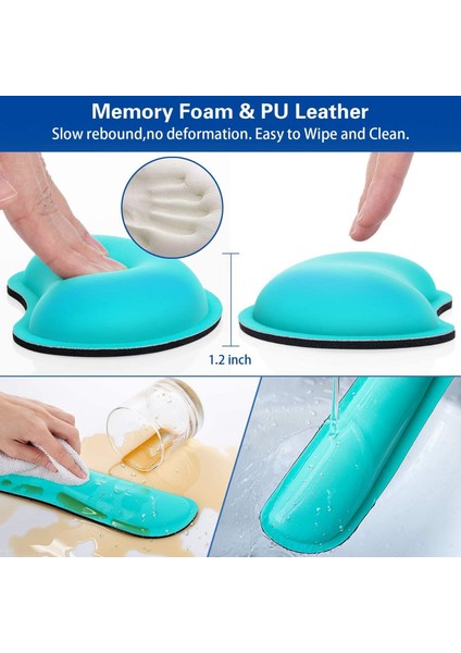 Klavye Bilek Desteği, Bellek Köpük Fare Bilek Desteği, Ergonomik Klavye Bilek Desteği Pu Deri Destek Pedi (Yurt Dışından) fırsatları